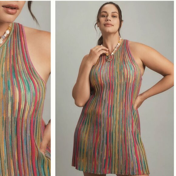 ⭐️ Daily Practice Ribbed Sweater Classy Sports Chic Classy Hipster Mini Dress - Picture 2 of 8